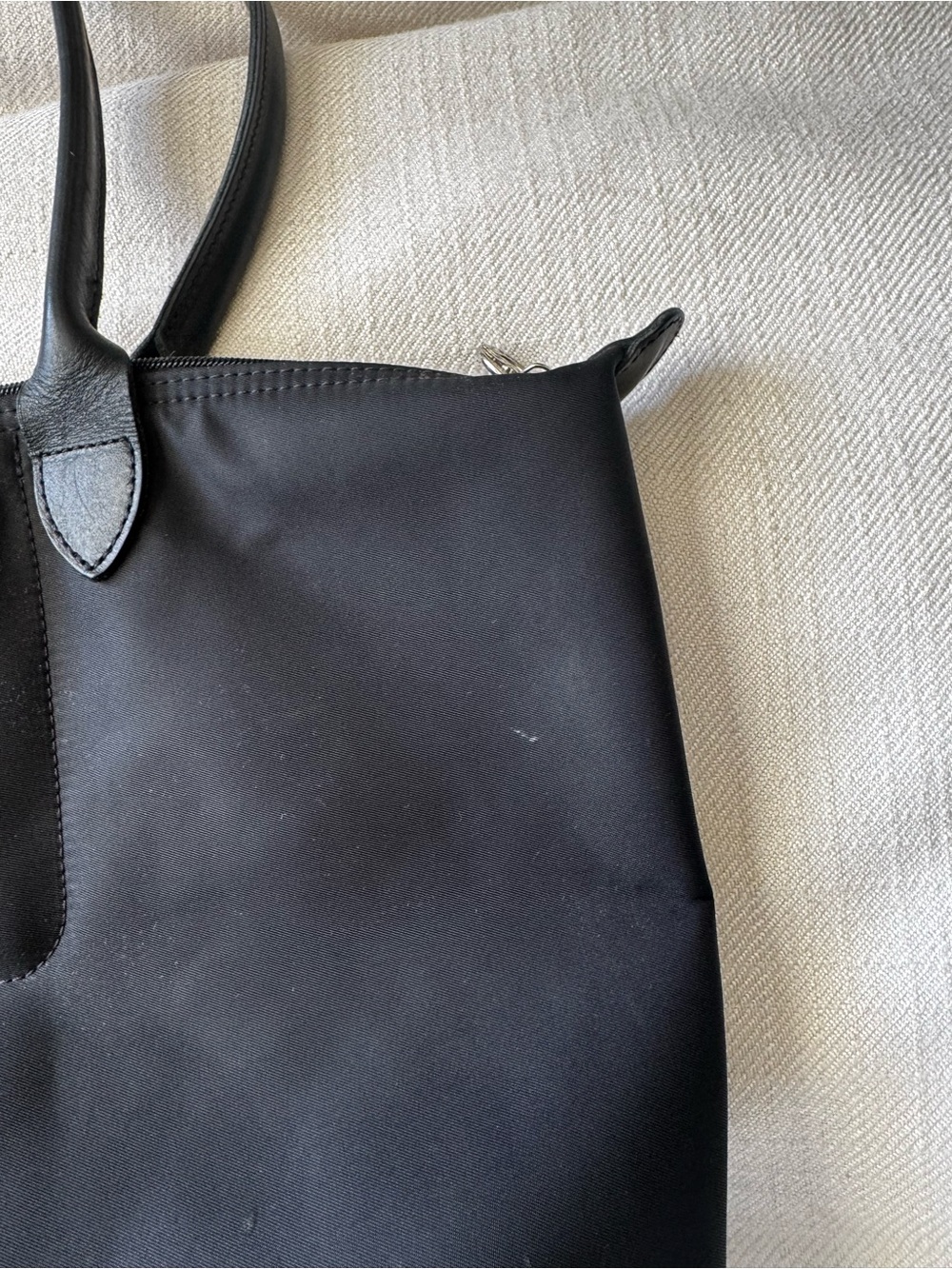 Longchamp LE PLIAGE ONE M TOTE BAG Black Canvas - Picture 4 of 14